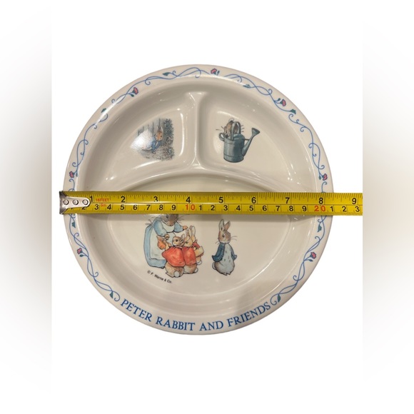 Vintage Peter Rabbit and Friends Divided Plate Melamine by Eden - Picture 4 of 5